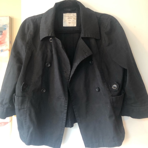 Cotton Cropped Jacket - Picture 1 of 3